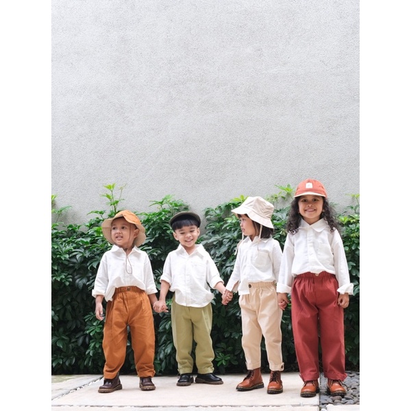 BASIC SHIRT - Promo 8.8 Kemeja Lengan Panjang Anak Nyaman Unisex