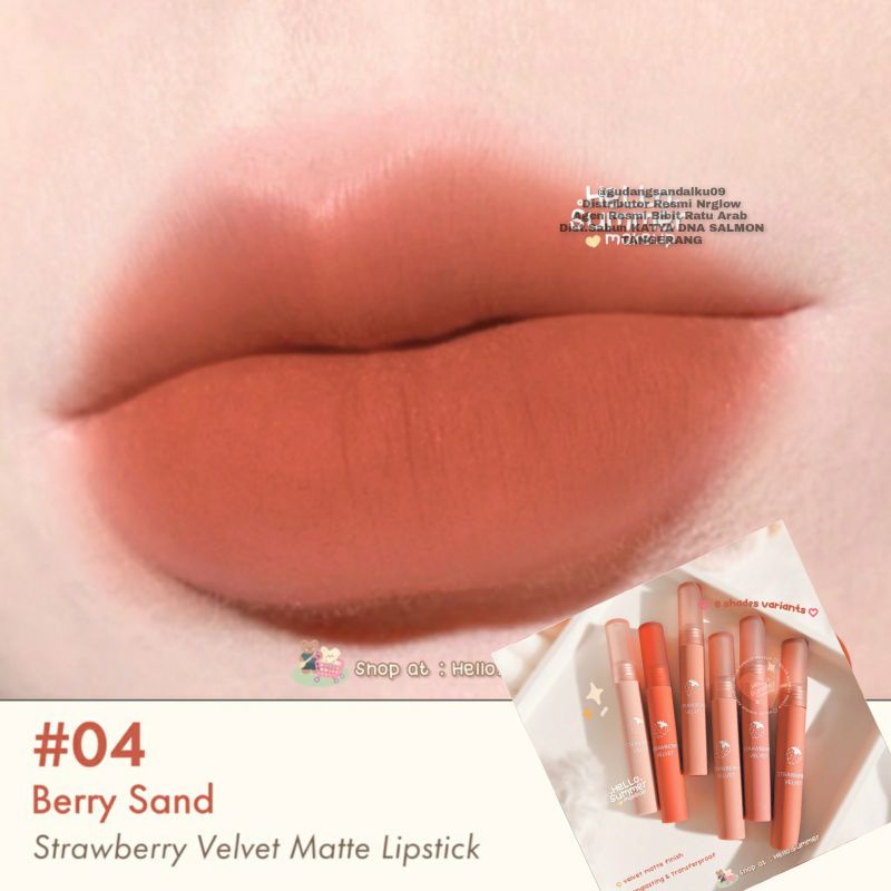 LIPSTIK WATERPROOF - LIPGLOS - LIPSTIK TAHAN LAMA DAN RINGAN - LML 1044-Berry 04