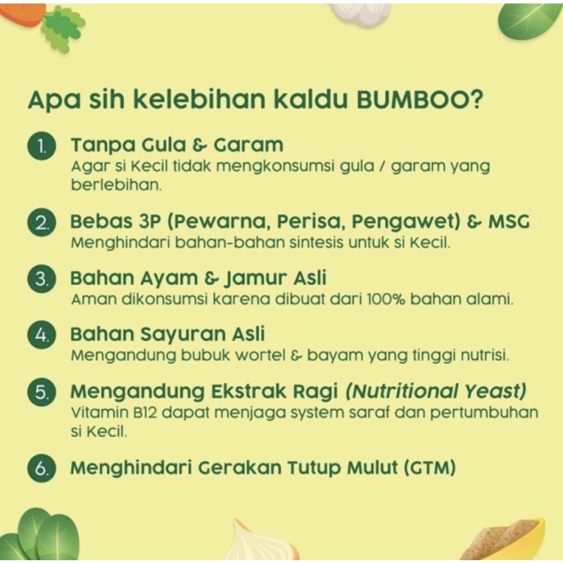 BAREFOOD BUMBOO Kaldu Asli Ayam Jamur Sapi | Kaldu Anak MPASI No MSG