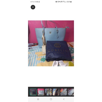 Tas Tote Kulit Gobelini