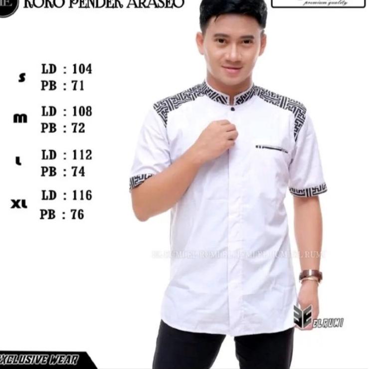 PBD.18Oc22ᵞ ▪ Baju Koko Pria Lengan Pendek - Kemeja Lengan Pendek - Kemeja Alisan Koko Dewasa Motif 