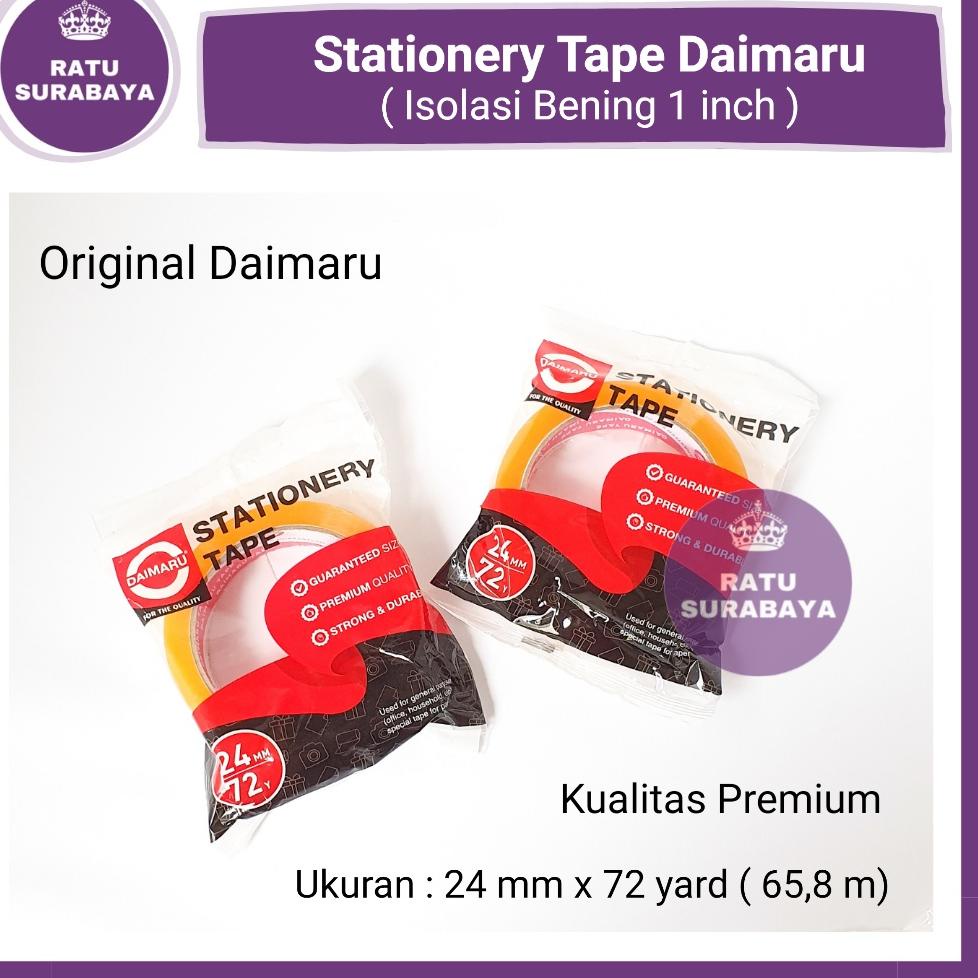 

ㅈ Stationary Tape 1 Inch Selotip uk 24mm x 72 Y Isolasi Lakban Bening Solasi Daimaru Peralatan Kantor Sekolah Stationery ㄼ