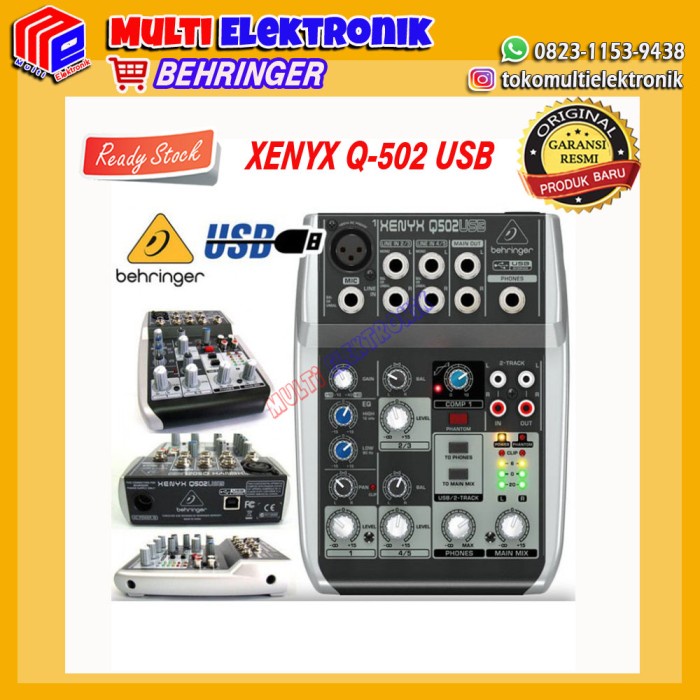 Mixer BEHRINGER XENYX Q 502 USB( 4 channel )