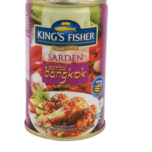 

✨MEN SALE✨ King's Fisher Paket 2 pcs Sarden saus bangkok Makanan Kaleng 425 gr grosir