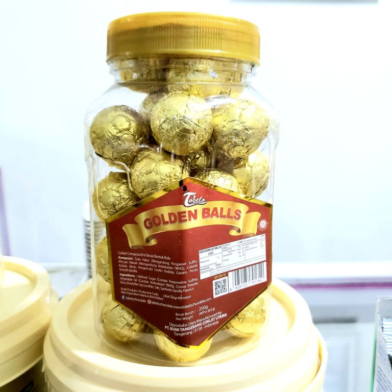 Jual TOBELO GOLDEN BALLS 240 gram ISI 40PCS Shopee Indonesia