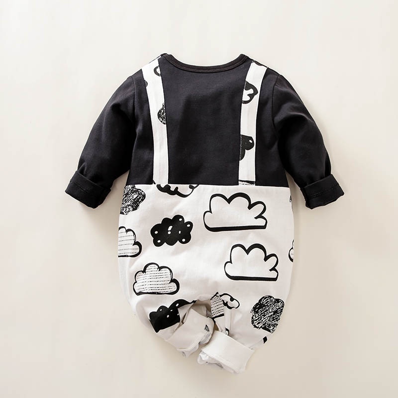 COD- Jumper anak laki laki impor premium korea / jumper HITAM PUTIH AWAN lucu usia 0-2 Tahun