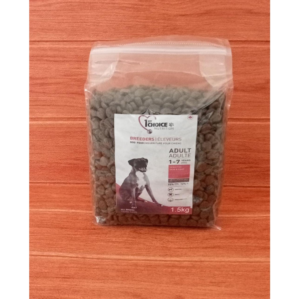 Dog Food Makanan Anjing - 1st Choice Adult  Lamb Repack 1.5kg