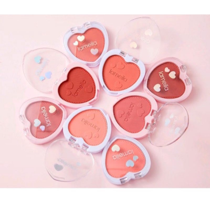 LAMEILA Love Natural Orange Rouge Blush 4 Color Blush On LA058