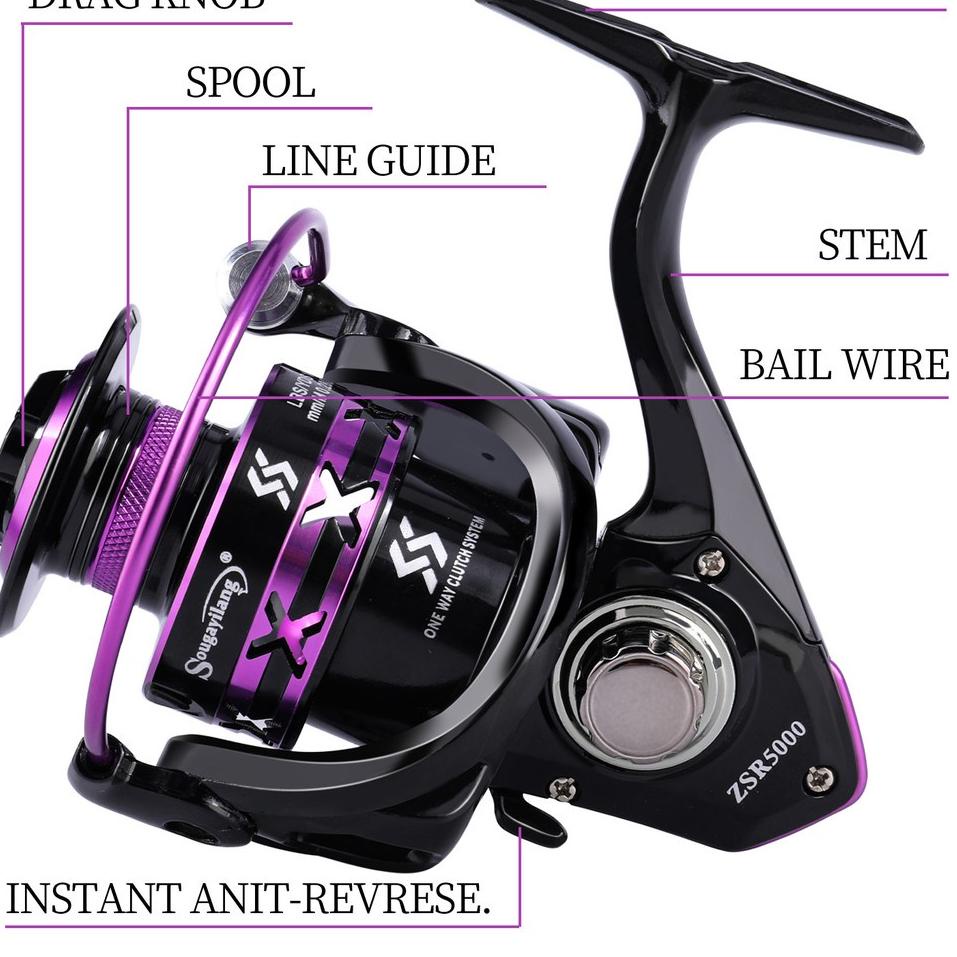ㅻ YUDO Pancing Set Joran Pancing 1.8M-2.4M Ultralight Weight Spinning Fishing Rod Dan 12+1BB Rasio G