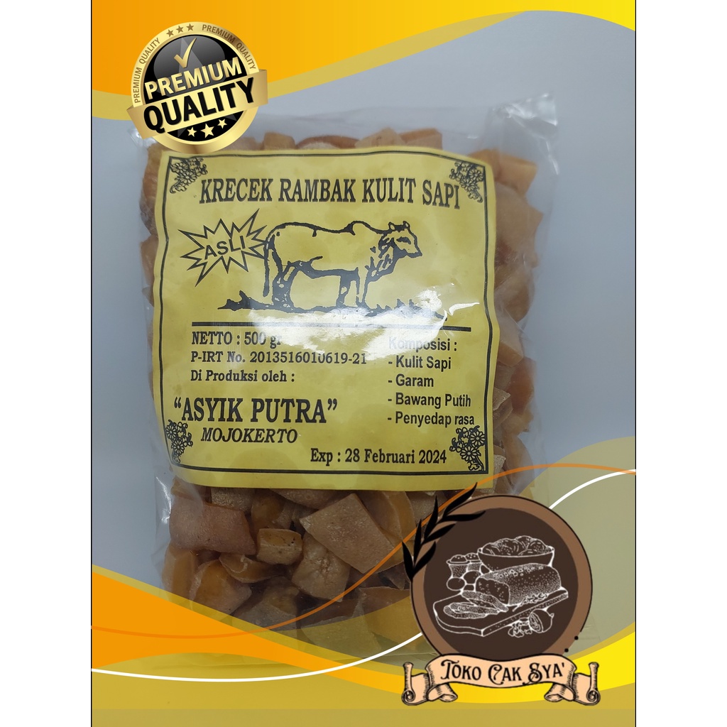 

Krecek Rambak Kulit Sapi ASYIK PUTRA 500 G