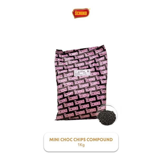 

[COD] SCHOKO Compound Mini Choco Chips - 1 Kg / Coklat Chip Mini [COD]