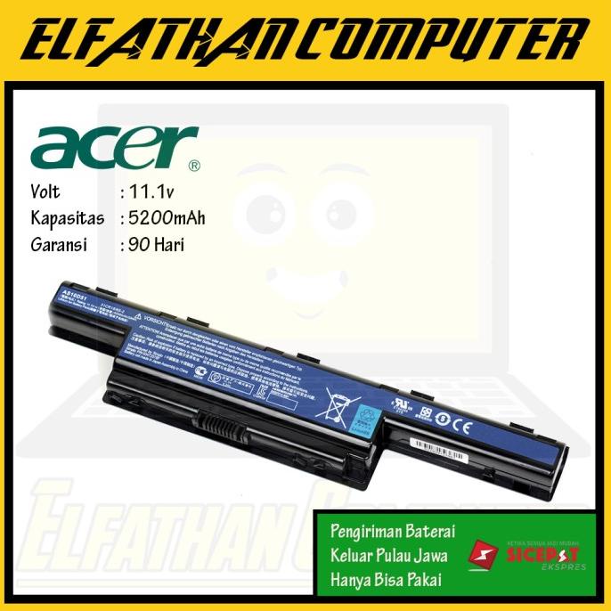 Baterai Batre Laptop Acer Aspire 4738, 4739, 4741, 4750, 4752, 4755 - Komponen Pc / Komputer / Laptop