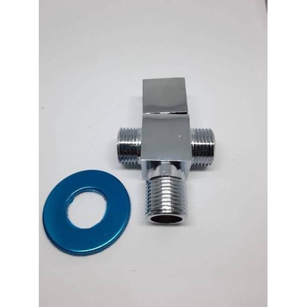 Cepaat--Stop Kran Tee Cabang Shower Toilet Kamar Mandi - Stop Keran Double - Keran Shower Cabang Tee