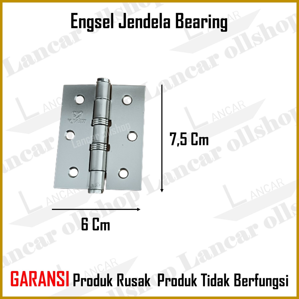 Engsel pintu bearing 3 inch CP / Engsel jendela