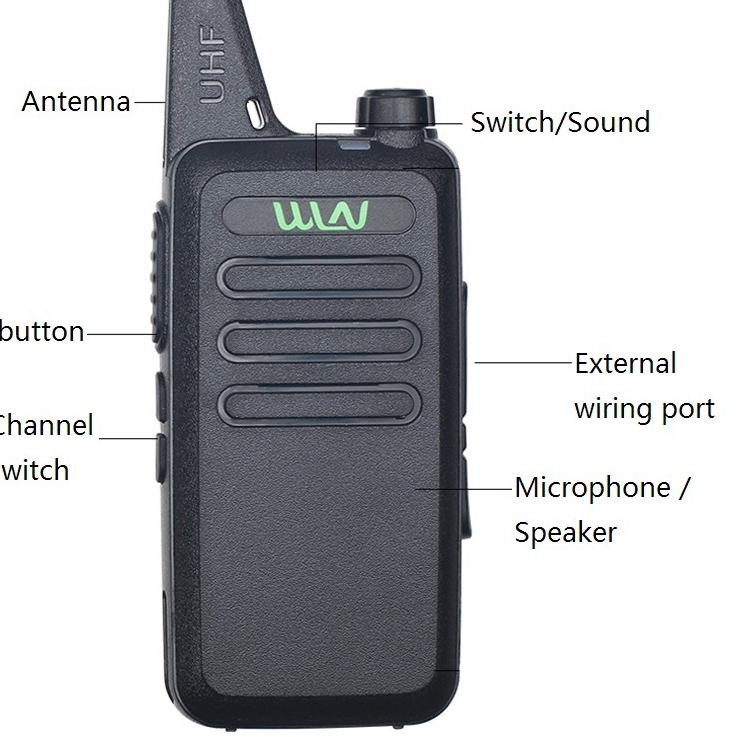 Harga Bersahabat (COD)HT Walkie Talkie 2 Unit HT WLN UHF TwoWay WLN KD-C1 CI Handy Talky Mini Walkie