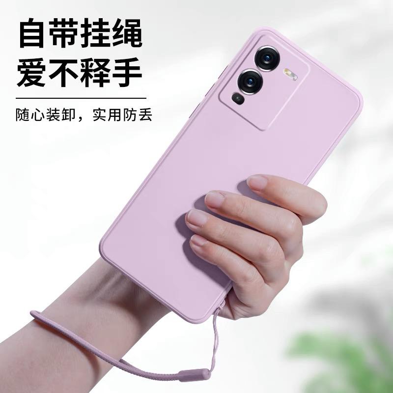 CASE VIVO V25 PRO SILIKON CASING TALI LANYARD SQUARE LIQUID SOFT CASE CASING HANDPHONE