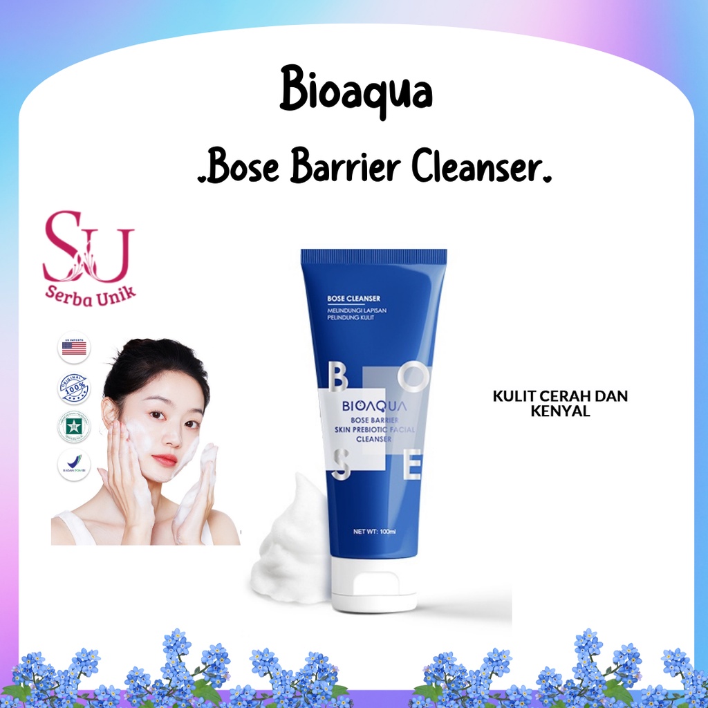 Bioaqua Amino Facial Wash Bose Barrier Skin Prebiotic Facial Cleanser Low Ph 100g