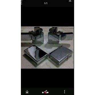 Sikat Habis--Korek zippo silver polos