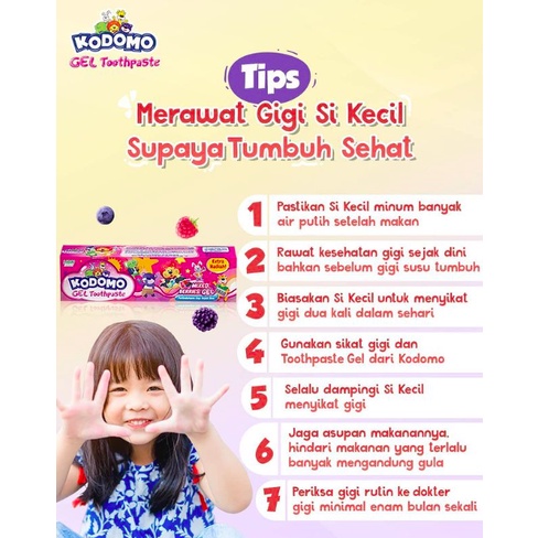 Kodomo Toothpaste Gel 45gr | Odol bayi / anak