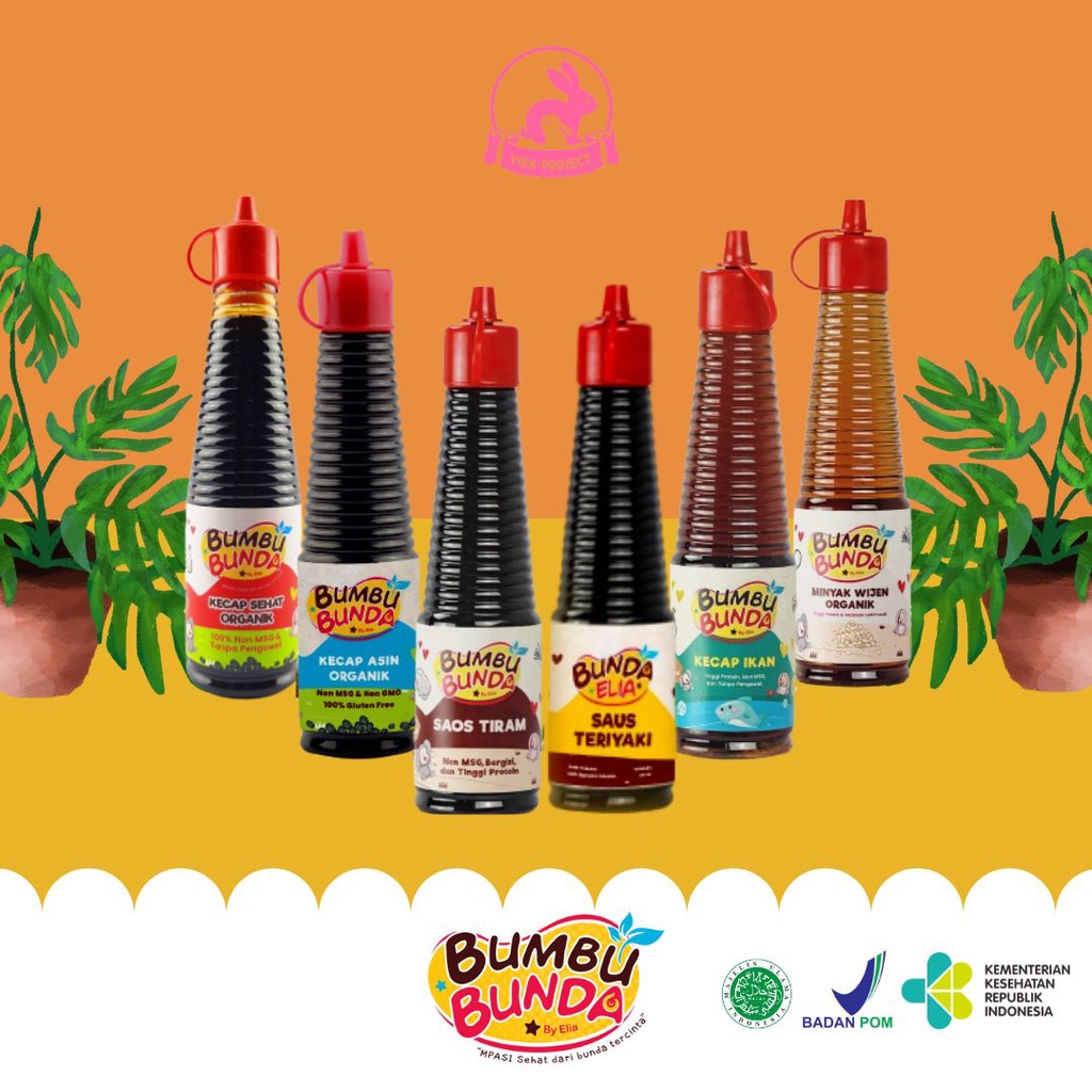 12+ BUMBU BUNDA KECAP SEHAT ORGANIK 150 ML KECAP MPASI ANTI GTM KECAP SAOS UNTUK BAYI