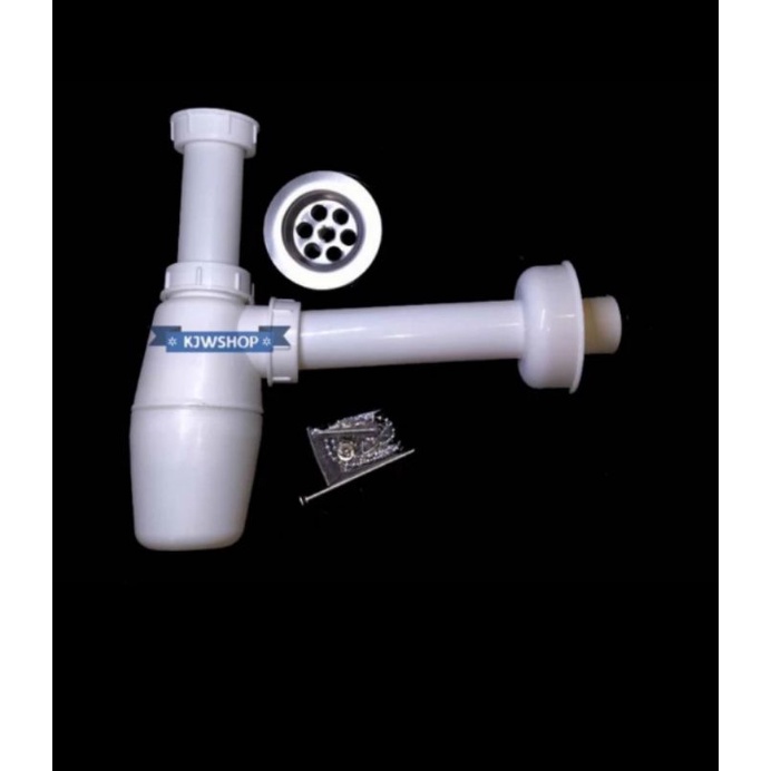 Sifon Wastafel PVC Afur Wastafel Set Saringan Pembuangan Wastafel PVC Saluran Wastafel PVC Afur Plas