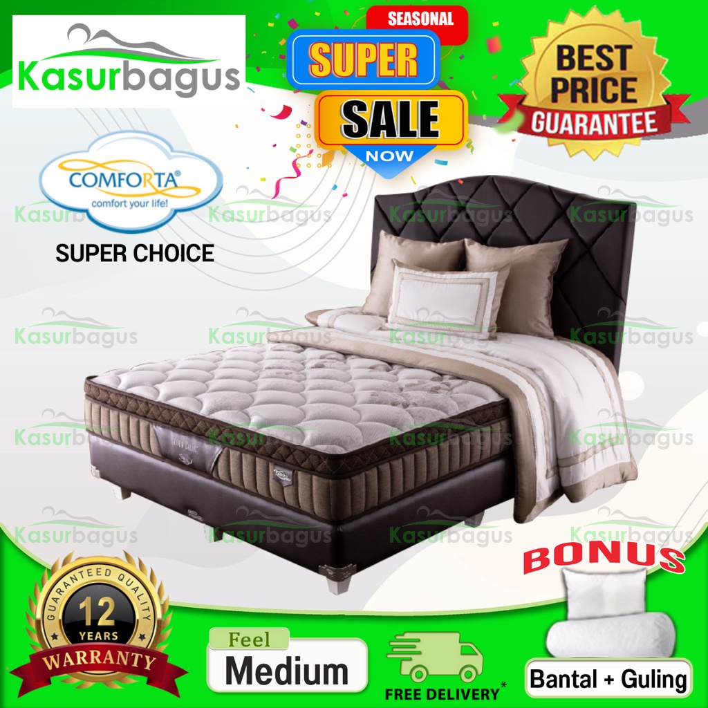 Comforta Kasur Springbed Super Choice - Full Set 180x200