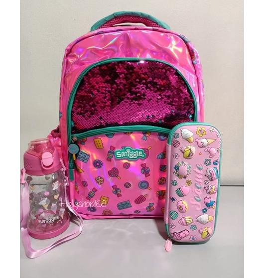 Paling Diminati paket hemat set smiggle senior/tas set smiggle senior