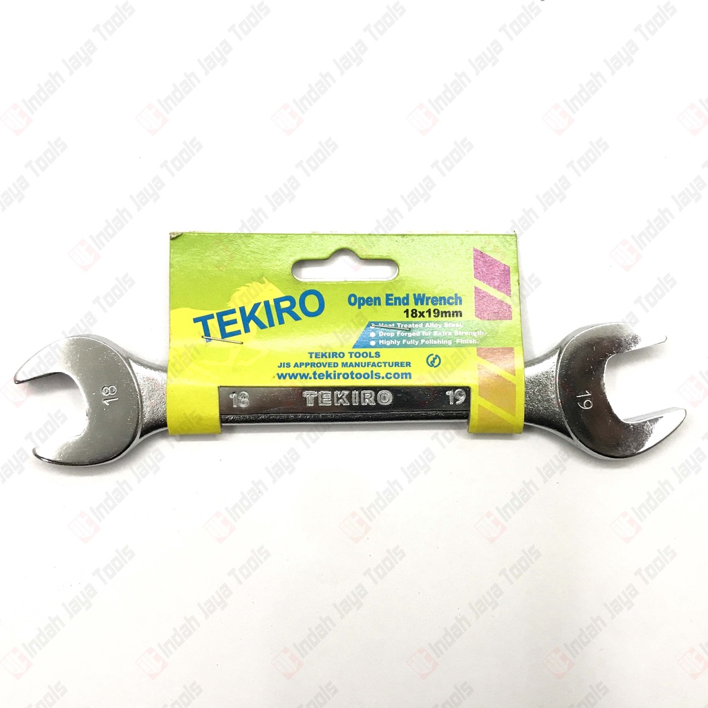 TEKIRO Kunci Pas x Pas 18 x 19 mm - Open End Wrench