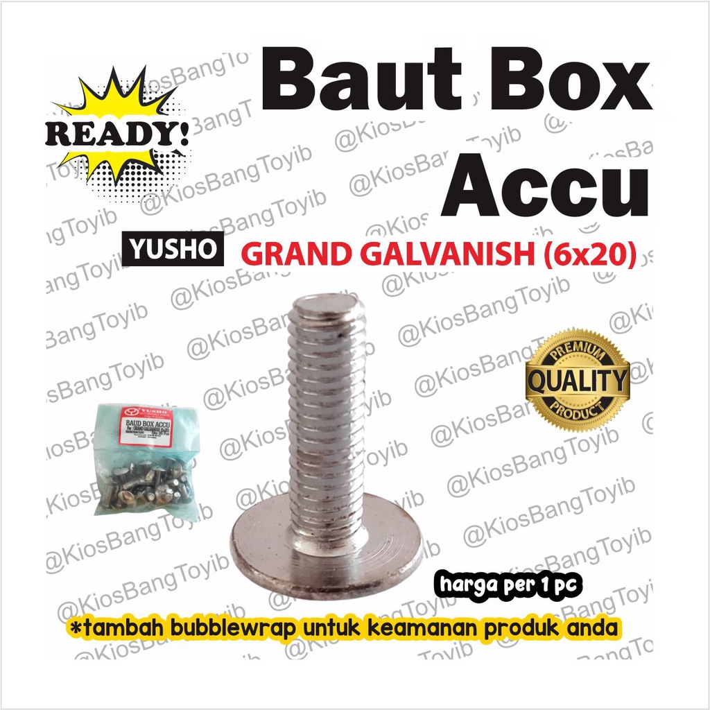 (1pc) Baut Box Accu Aki Grand Astrea Legenda Impressa 6x20 (YUSHO)