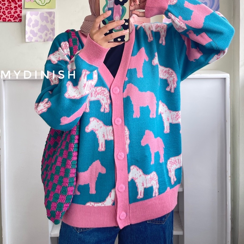 Titania Horse Cardy - Cardigan Oversize Wanita Terbaru