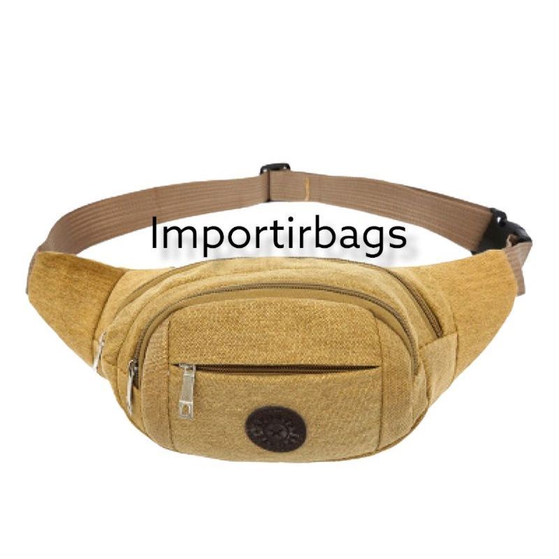 Tas pinggang Kanvas pria Tas pinggang Tas waistbasg kanvas import