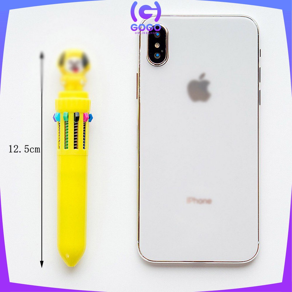 GOGO-A13 PENA BANGTAN BOYS Pulpen Kartun 10 Warna Pen Warna Warni Bolpoin Karakter Lucu