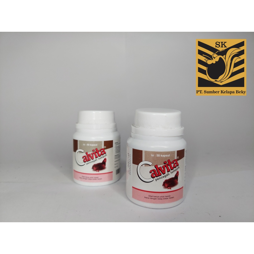 Obat Ayam Lumpuh/Pencegah Lumpuh Ayam Terampuh Calvita 50 Kapsul (medion)