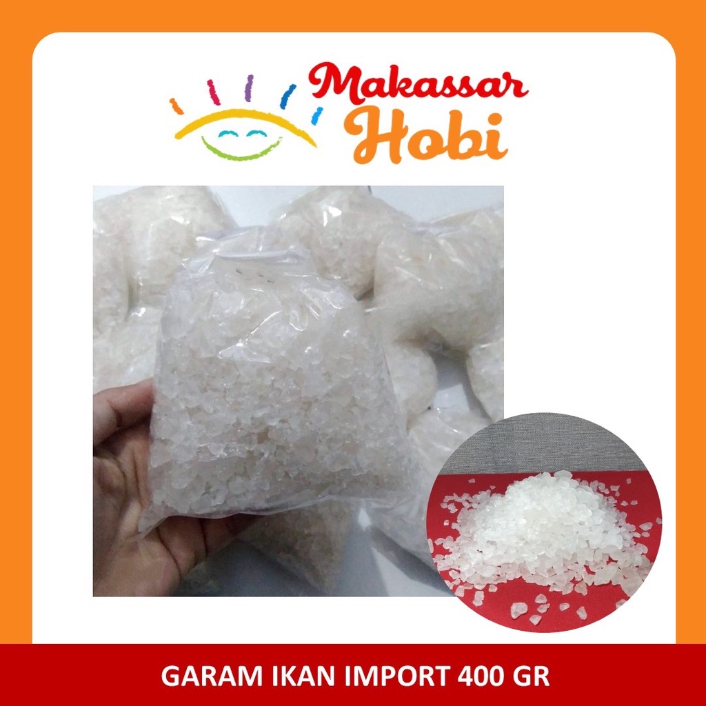 Garam Ikan 400gr Kasar Kristal Crystal Obat Pencegah Penyakit Aquarium Import Impor Australia ASLI