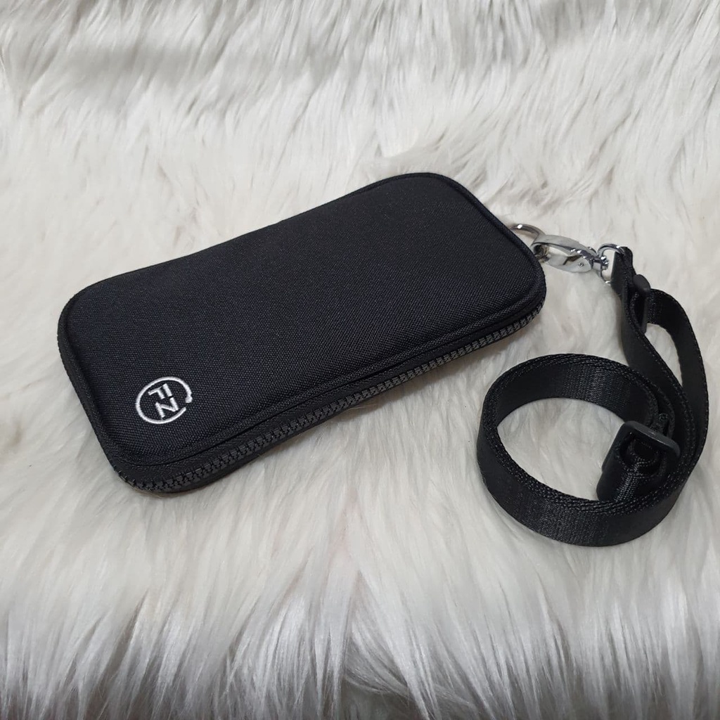 Tas Dompet Hanging Wallet Gantung Leher HP Kartu Koin Uang Paspor Selempang Pria Wanita Serbaguna FZ