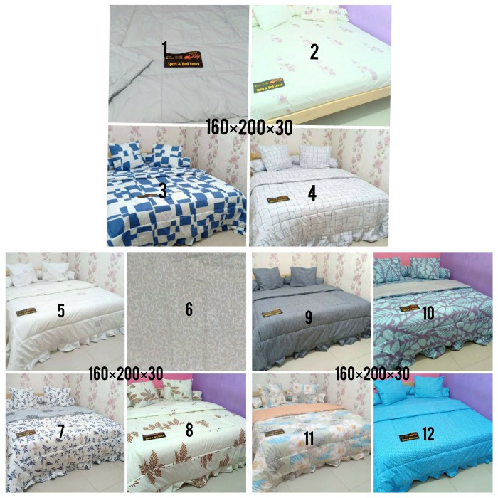 SEPREI Sprei perca my love ukuran 160x200 queen size kasur no 2 tinggi 30 homemade terbaik springbed