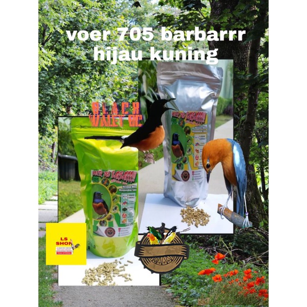 1 SASET VOER BARBARRR HIJAU 300gr 705 BARBARRR SEAWED protein 18% makanan burung murai kacer anis cucahijau pleci