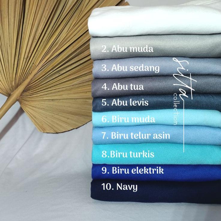 Terbaik (PART.2) Hijab Jilbab Instan Pet Antem Bahan Kaos Khadijah Polos Size L Ori By Sitta Hijab