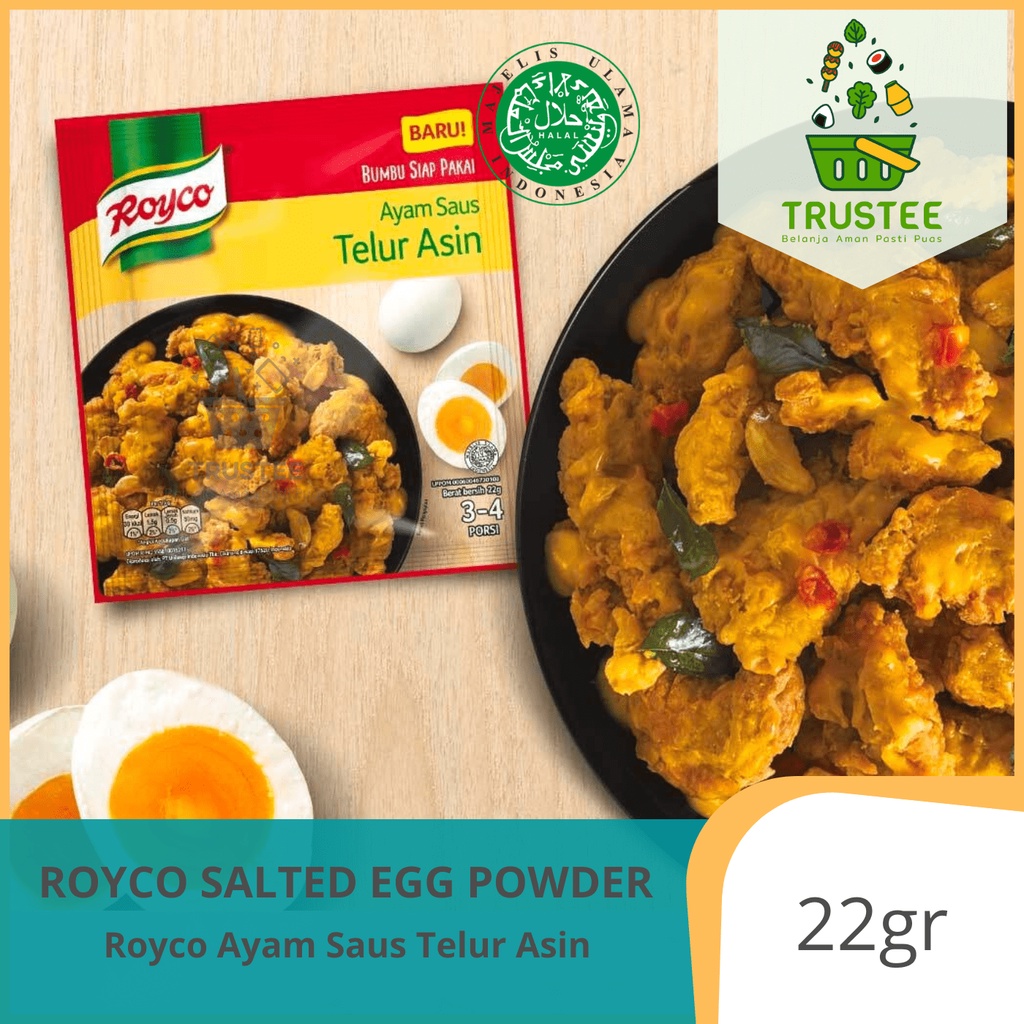 ROYCO Bubuk Ayam Saus Telur Asin Salted Egg Chicken Powder 22 gram HALAL