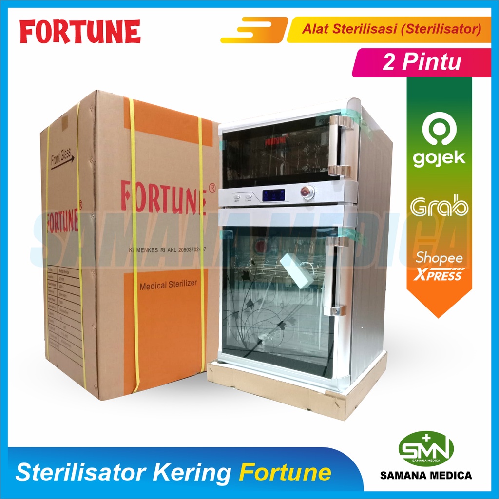 KHUSUS GOJEK dan GRAB Sterilisator Kering FORTUNE 2 Pintu Steril Alat Medis Bedah Promo murah