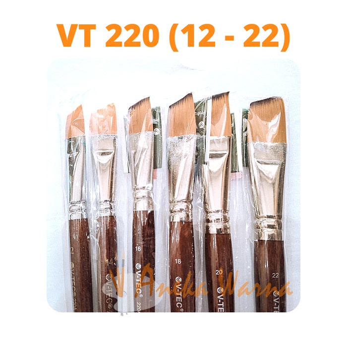 

Gilaa!!! Kuas Vtec 220A 00 - 22 / Kuas Angular Vtec Bergaransi