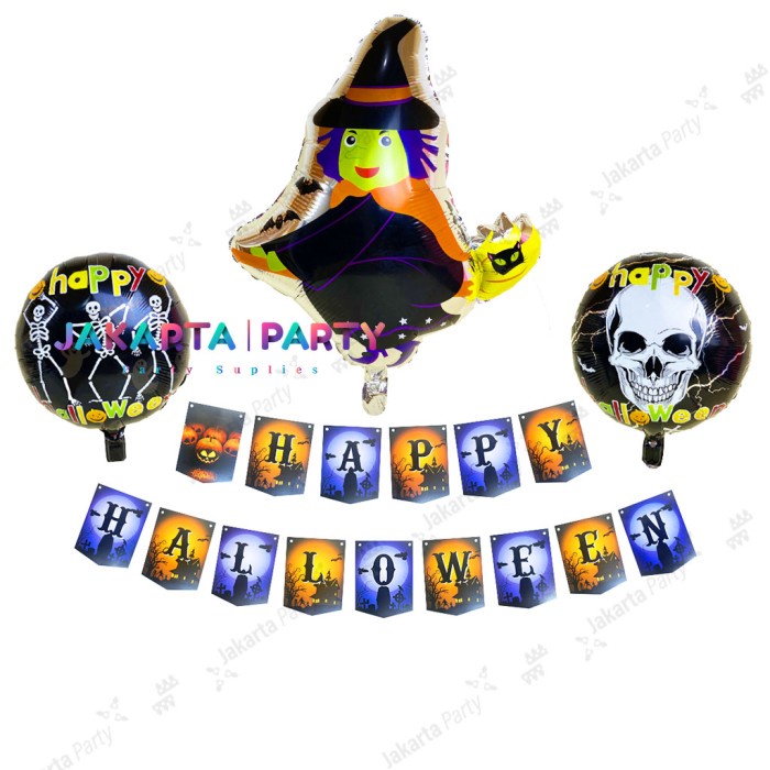 Paket Dekorasi Halloween #11 / Paket Set Balon Halloween