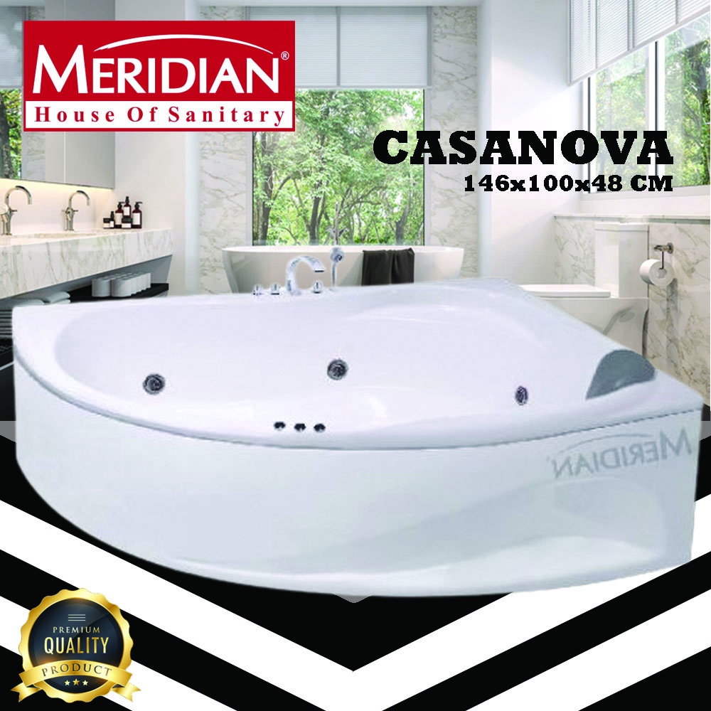 Bathtub Sudut Marble MERIDIAN Casanova