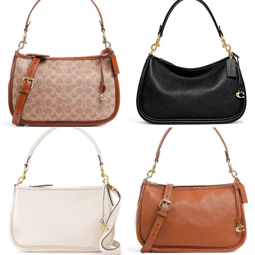 [Instant/Same Day]Coach original  437   438  new women's bag Canvas CARY messenger bag shoulder bag handbag armpit bag yxb