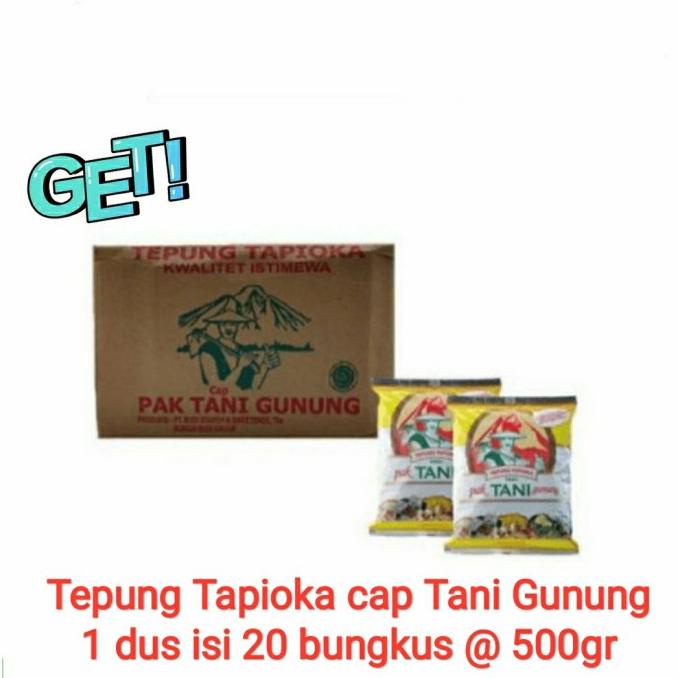 

[COD] Tapioka sagu cap Pak Tani Gunung per dus 20 bks. (Khusus Grab & Gojek) [COD]