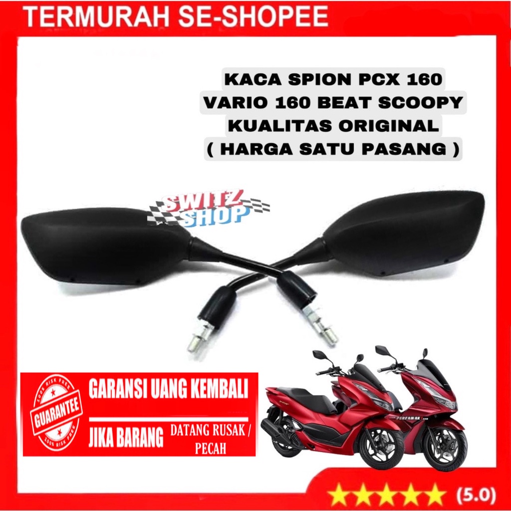 Spion Motor Honda PCX 150 New PCX 160 VARIO 160 Model Standart Kualitas SEPERTI Ori model EMGI 9252
