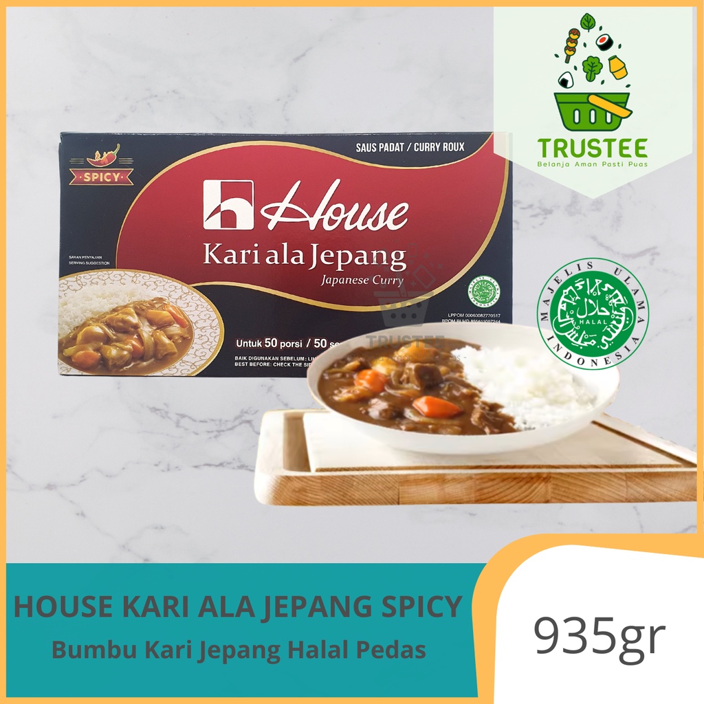 HALAL House Curry / Kari lokal ala jepang 935gr / Bumbu dapur saus kari kare import impor