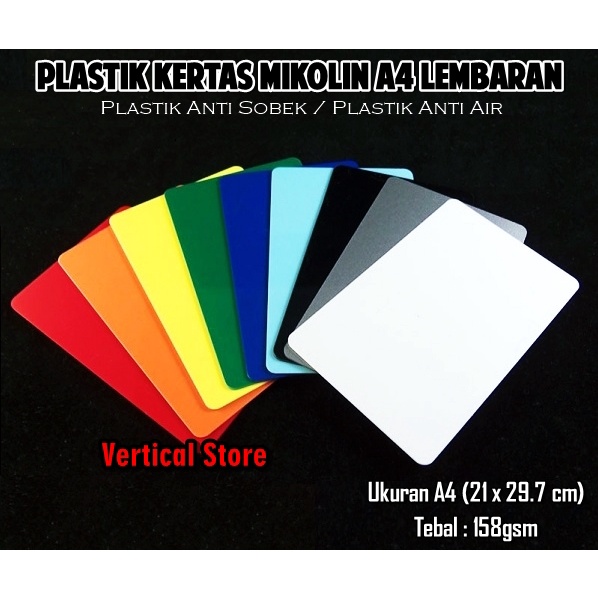 

Plastik Anti Robek Mikolin A4 Sampul Agenda Undangan Label Tas Tanaman