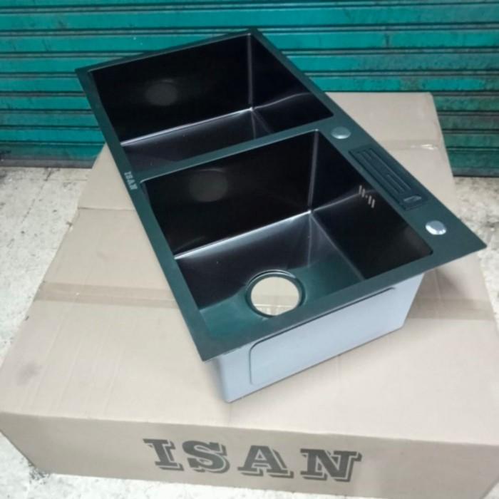 Kitchen sink 8245 ISAN black/bak cuci piring model bolzano