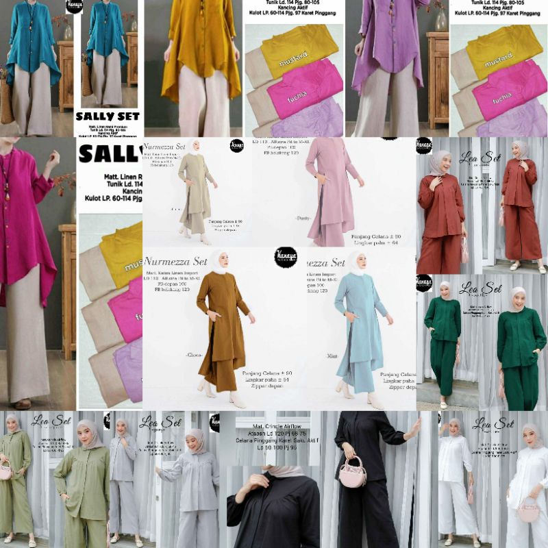 setelan wanita zanzea lea nurmezza sally